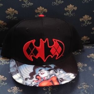 DC Comics Harley Quinn Black and Red Hat